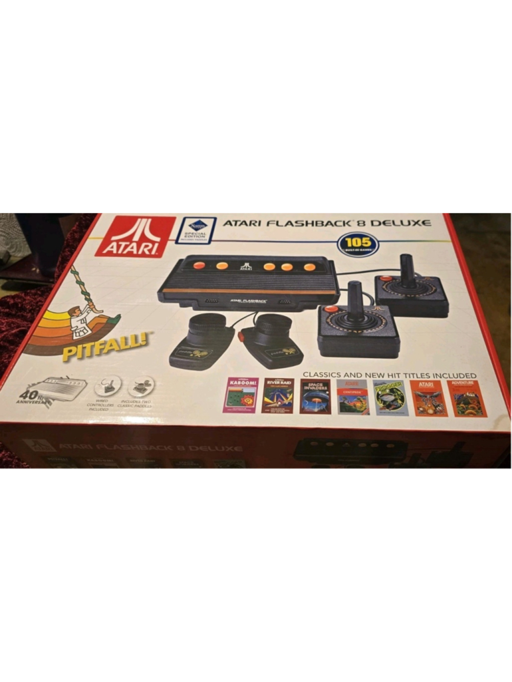 Atari Flashback 8 Deluxe with Wired Paddles & Wired Controllers AR3220X in Box